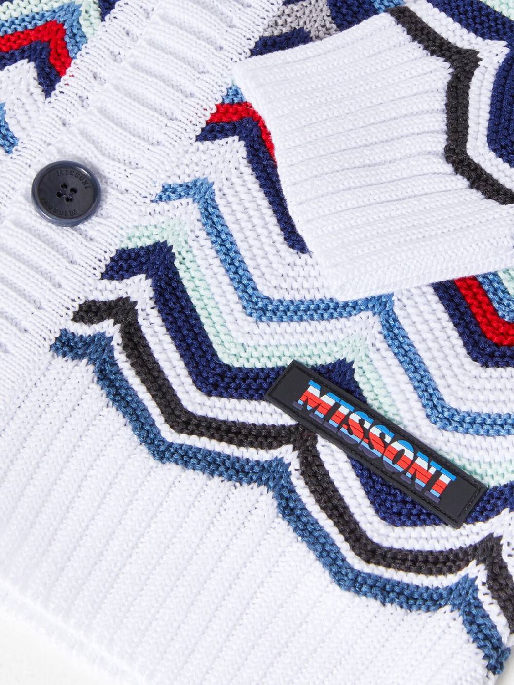 Missoni Cardigan in maglia di cotone chevron Consegna Veloce