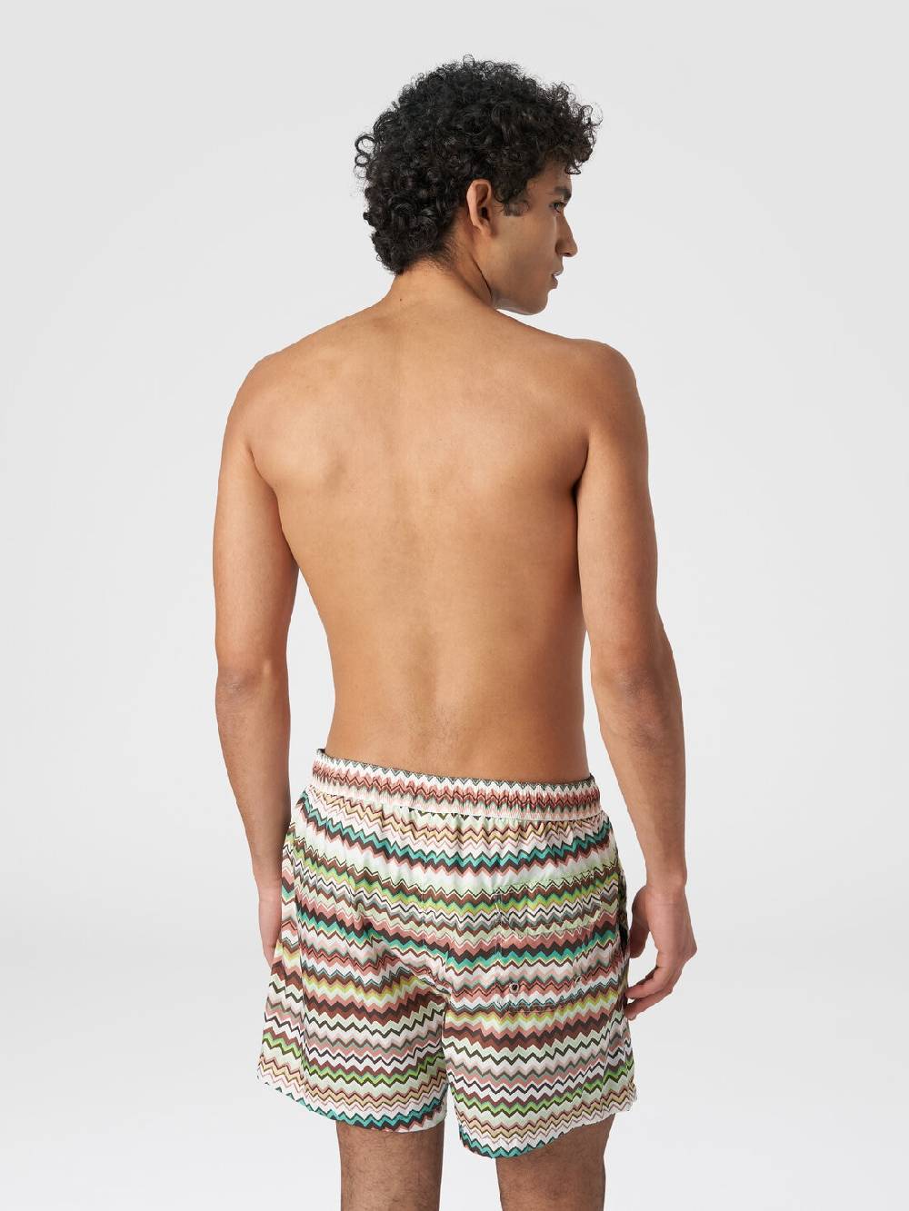 Missoni Boxer mare in nylon stampa zig zag Shopping Online