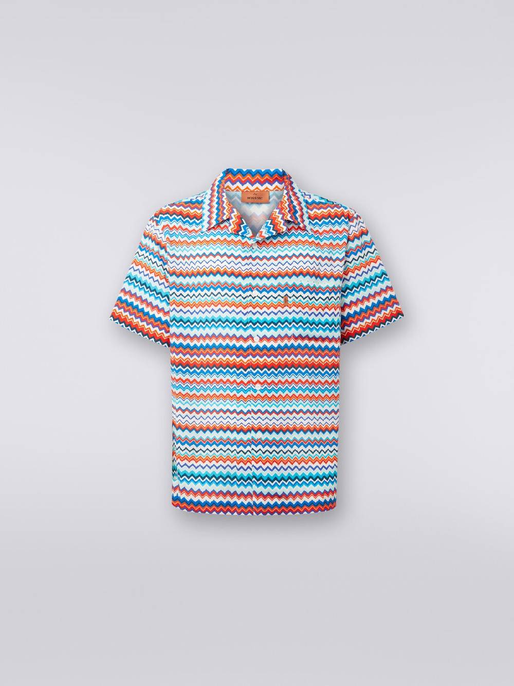 Missoni Camicia a maniche corte modello bowling in viscosa zig zag Convenienza