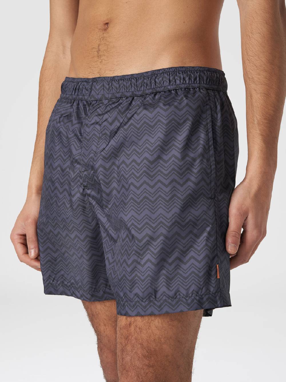 Missoni Boxer mare con stampa zig zag tonale Novità