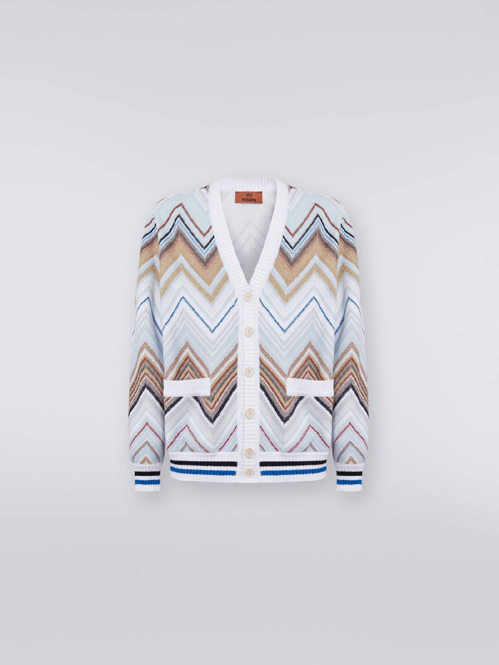 Missoni Cardigan in misto cotone chevron Presa