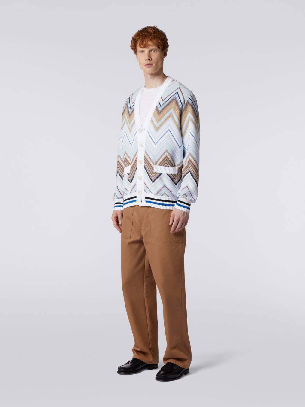 Missoni Cardigan in misto cotone chevron Presa