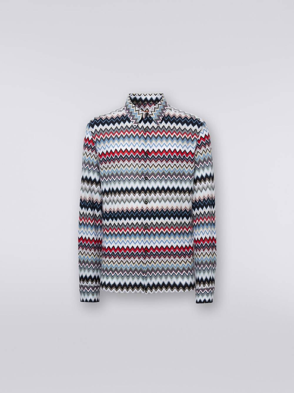 Missoni Camicia a maniche lunghe in cotone zig zag Offerta
