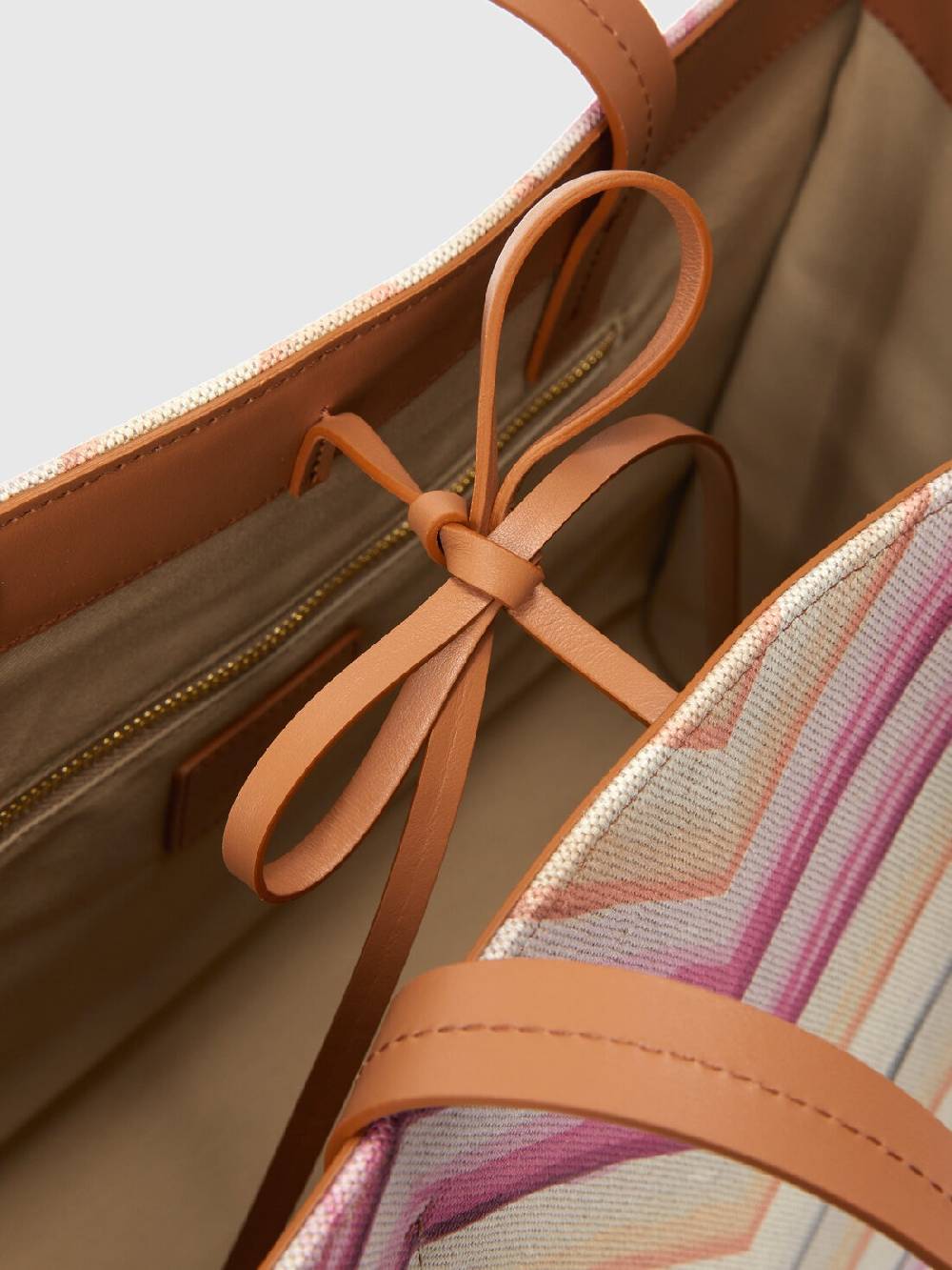 Missoni Tote bag in misto cotone con motivo chevron Pezzi Unici