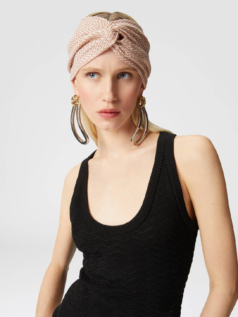 Missoni Fascia in viscosa chevron con lamé Saldi Di Fabbrica