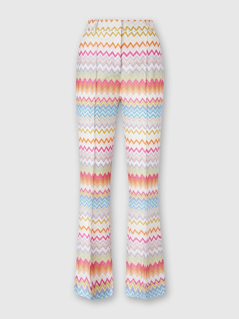 Missoni Pantaloni capri in maglia chevron lamé con paillettes 2025