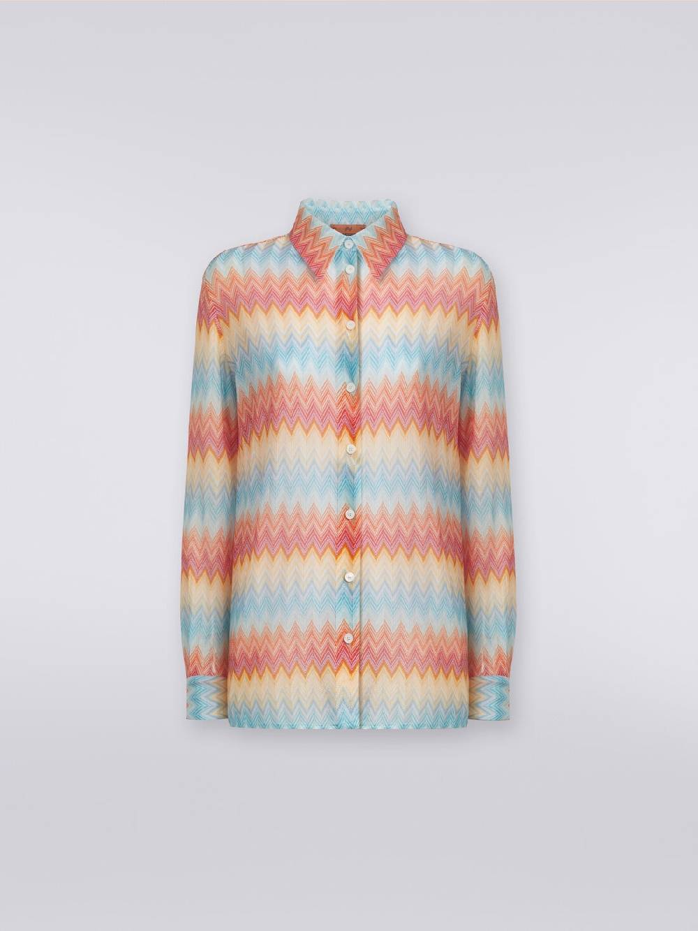 Missoni Camicia in maglia di viscosa chevron Italy