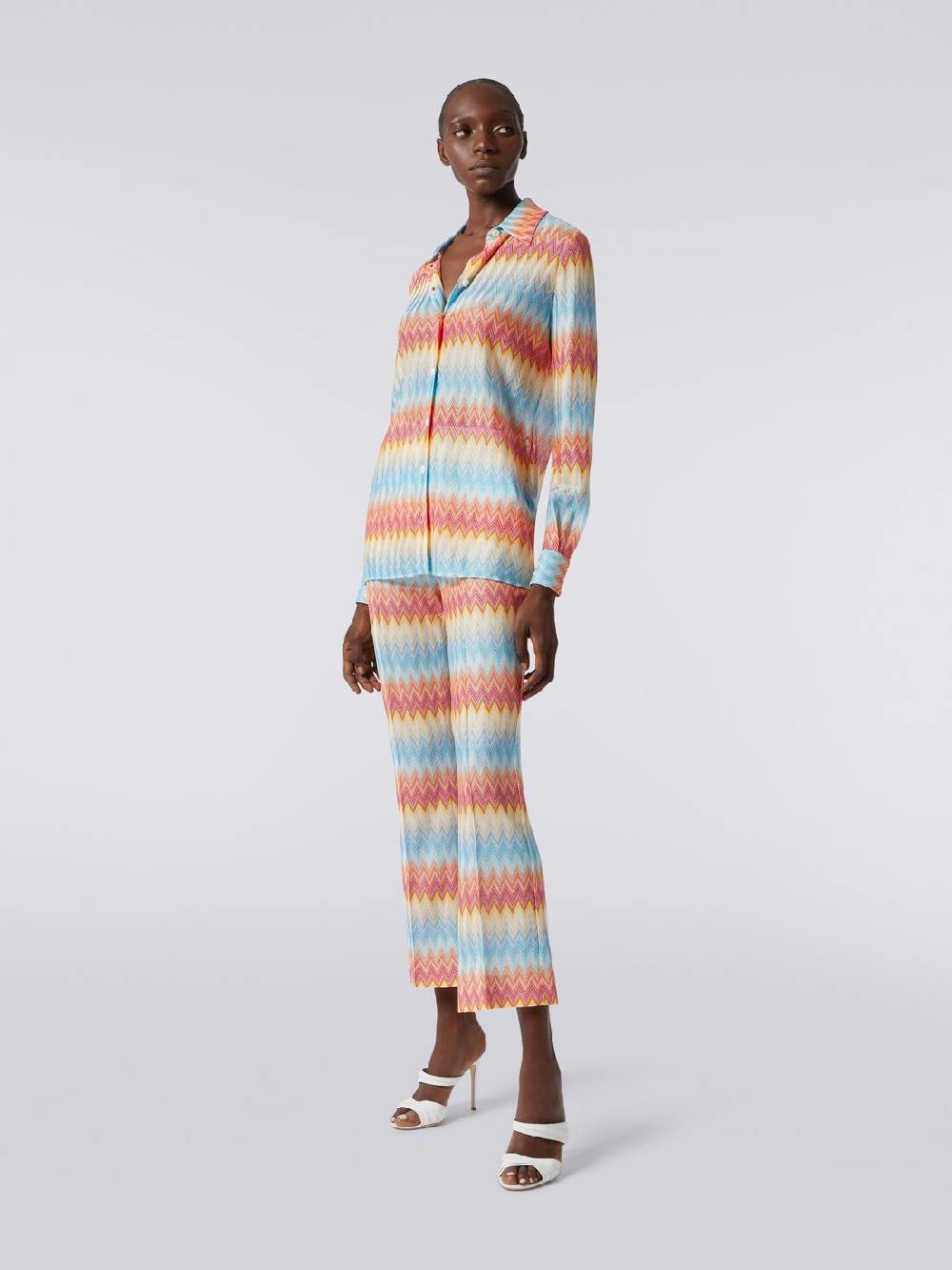 Missoni Camicia in maglia di viscosa chevron Italy