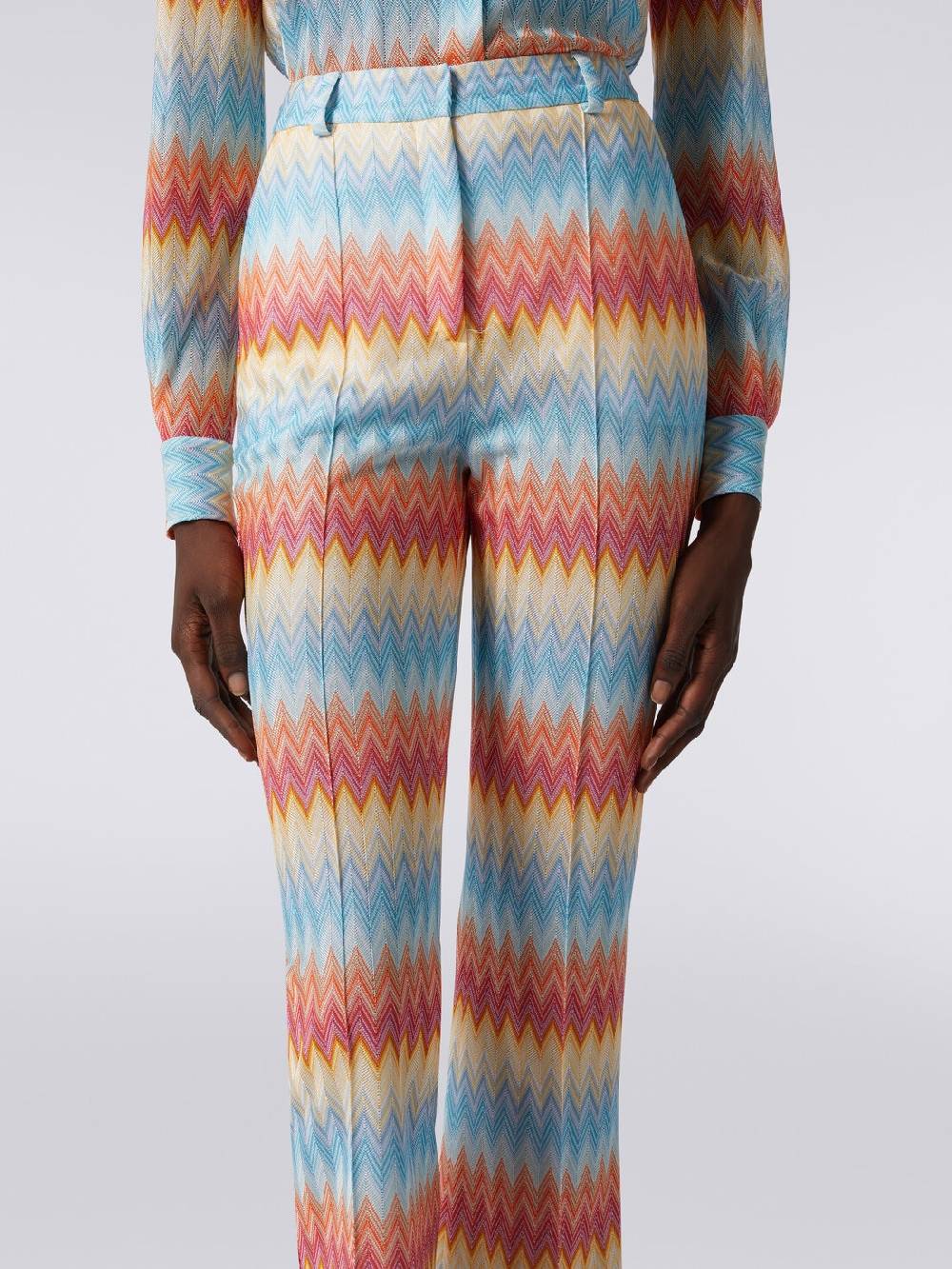 Missoni Pantaloni capri in viscosa chevron Italia