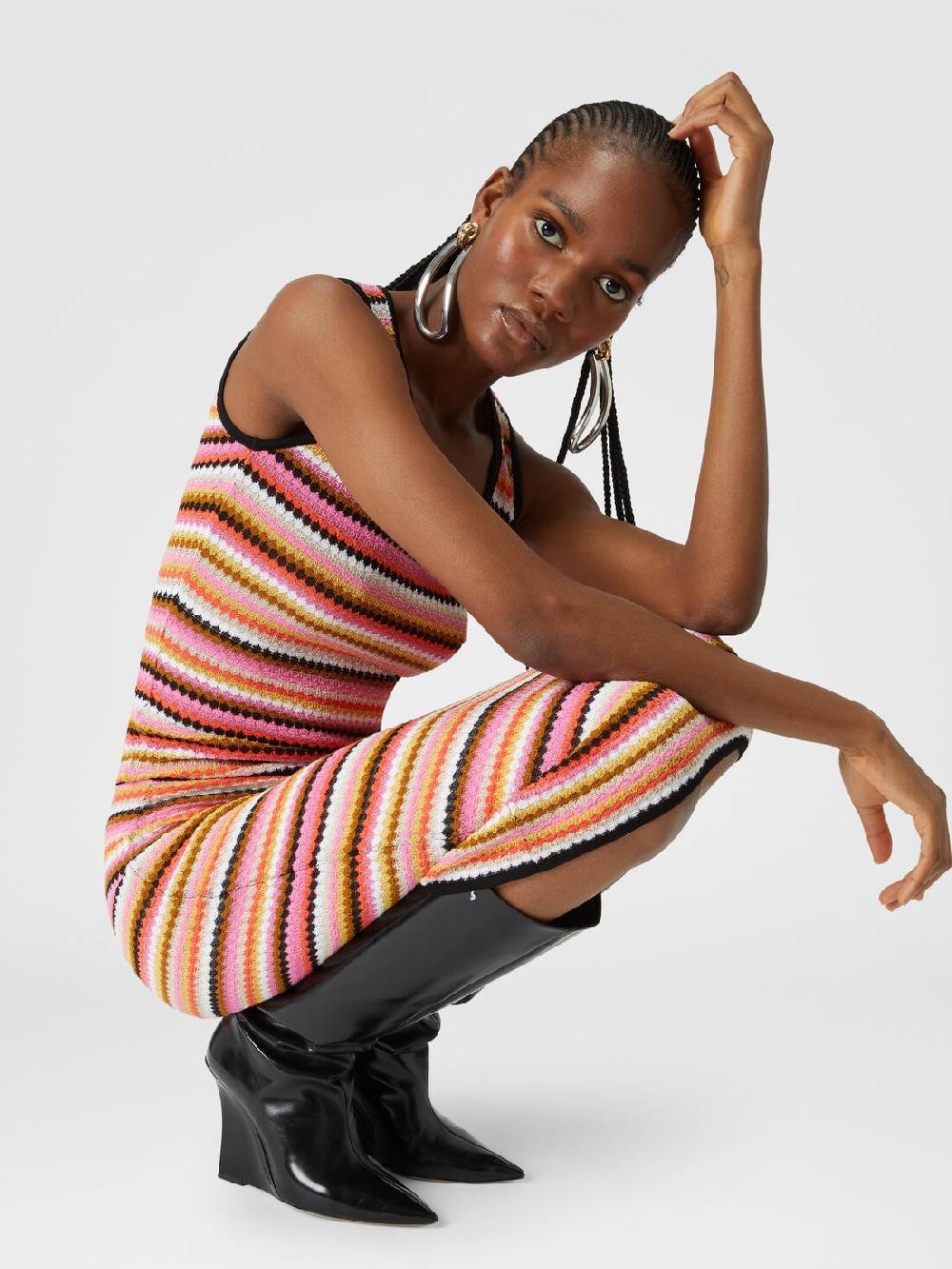 Missoni Gonna midi in cotone e viscosa zig zag Hotsell