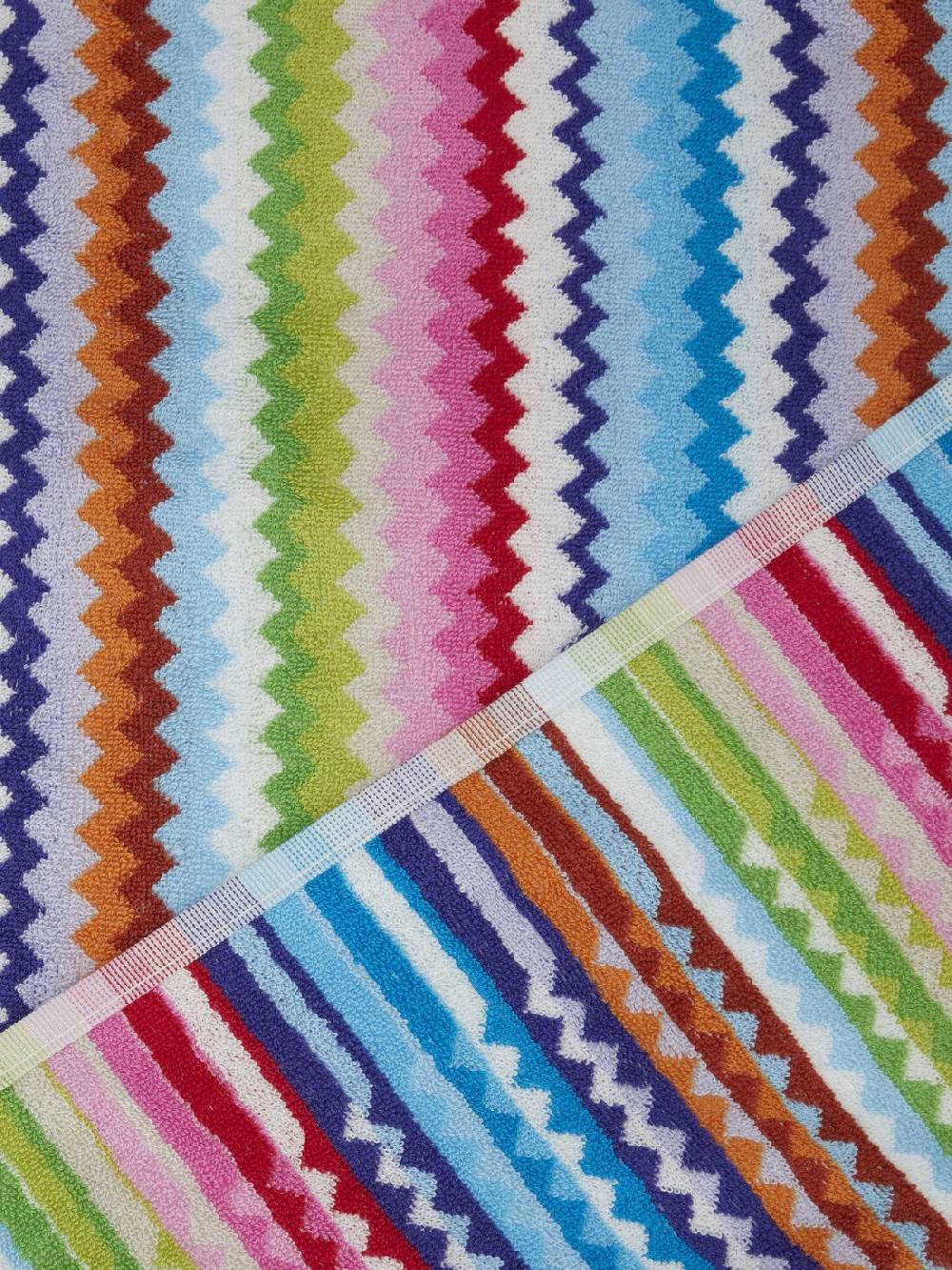 Missoni Telo da bagno 150x100 cm Riverbero in spugna di cotone zig zag Moda