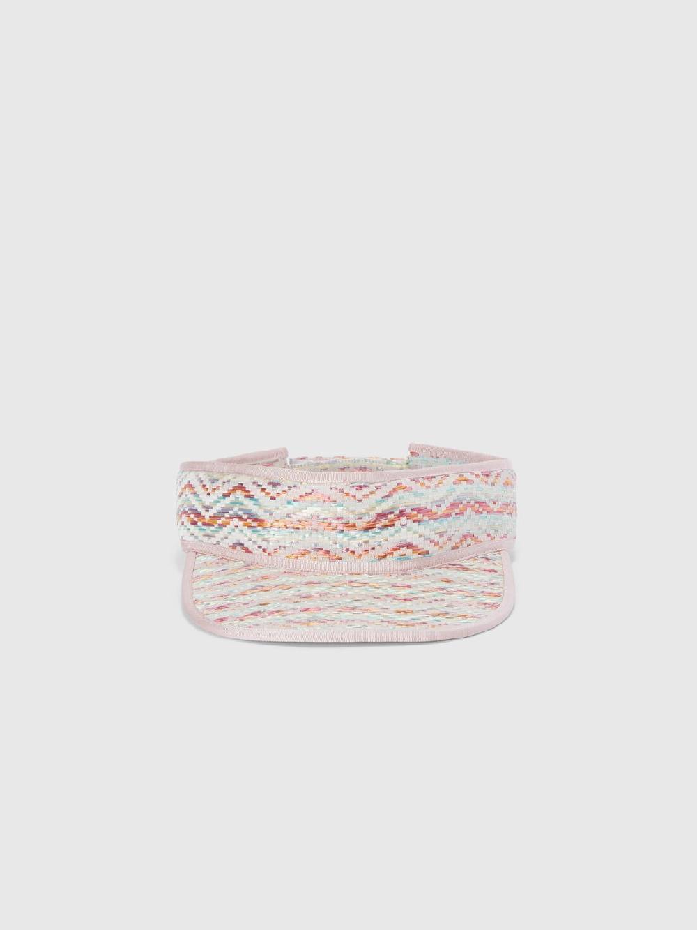 Missoni Cappello con visiera in viscosa e cotone chevron Nuovo