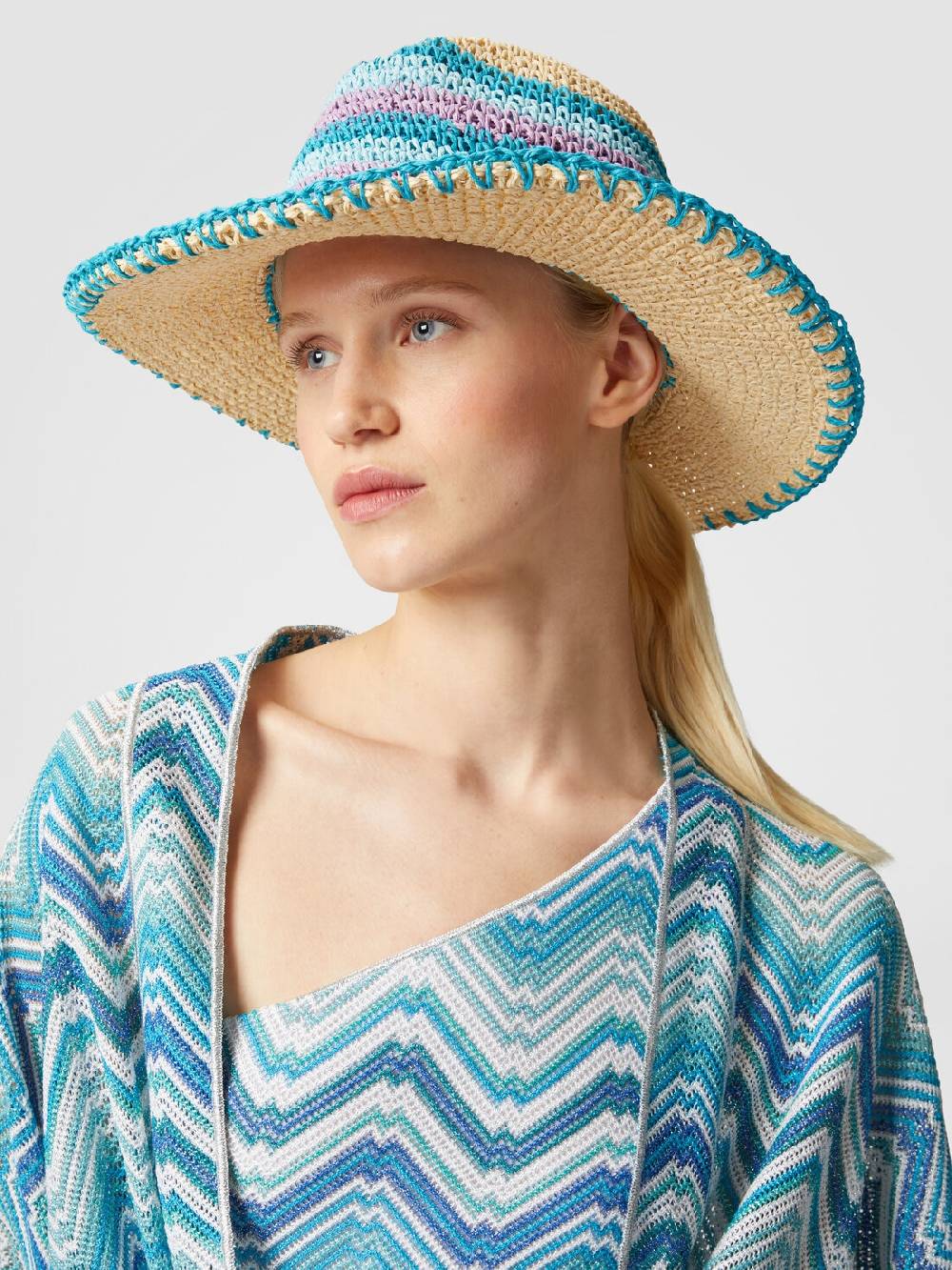 Missoni Cappello in nylon con lavorazione a uncinetto Promozione