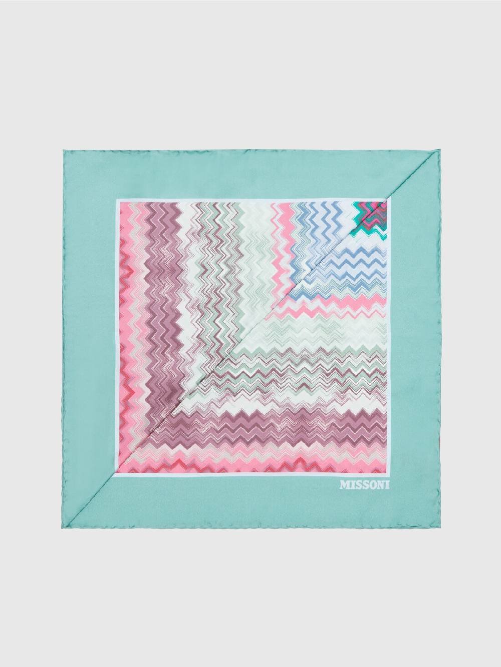 Missoni Foulard in seta con motivo zig zag Offerte stagionali