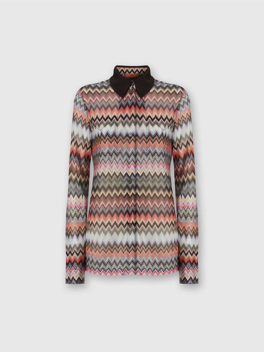 Missoni Camicia in cotone e viscosa zig zag Pezzi Unici