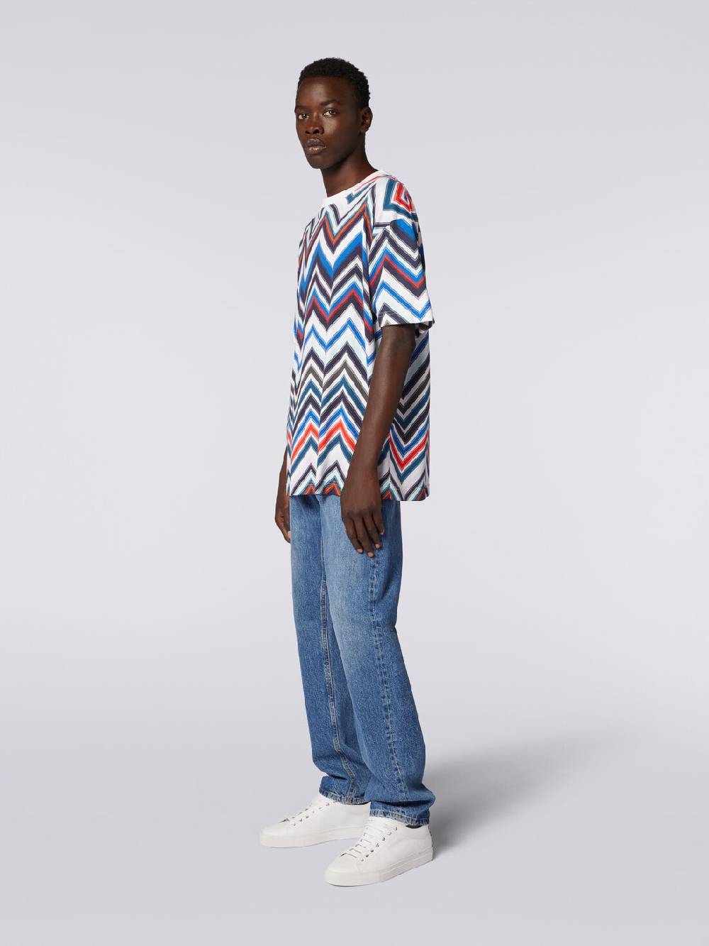Missoni T-shirt oversize in cotone zig zag Fino Al -60%