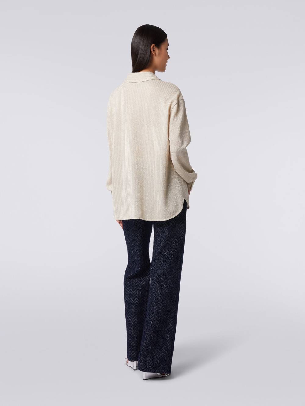 Missoni Camicia oversize in cotone e viscosa lamé Convenienza