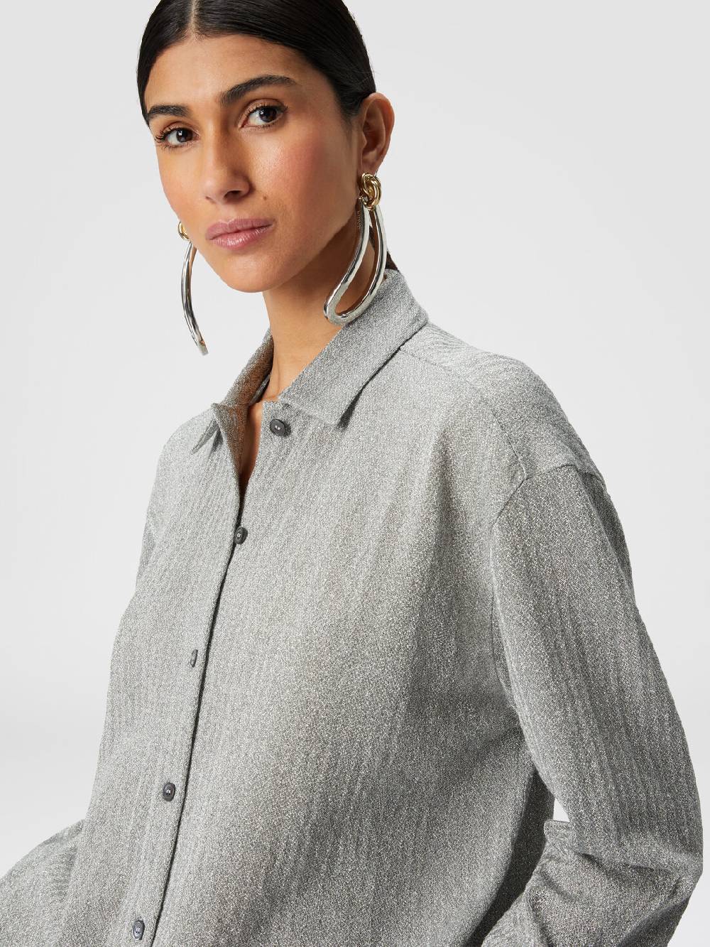 Missoni Camicia oversize in cotone e viscosa lamé Novità