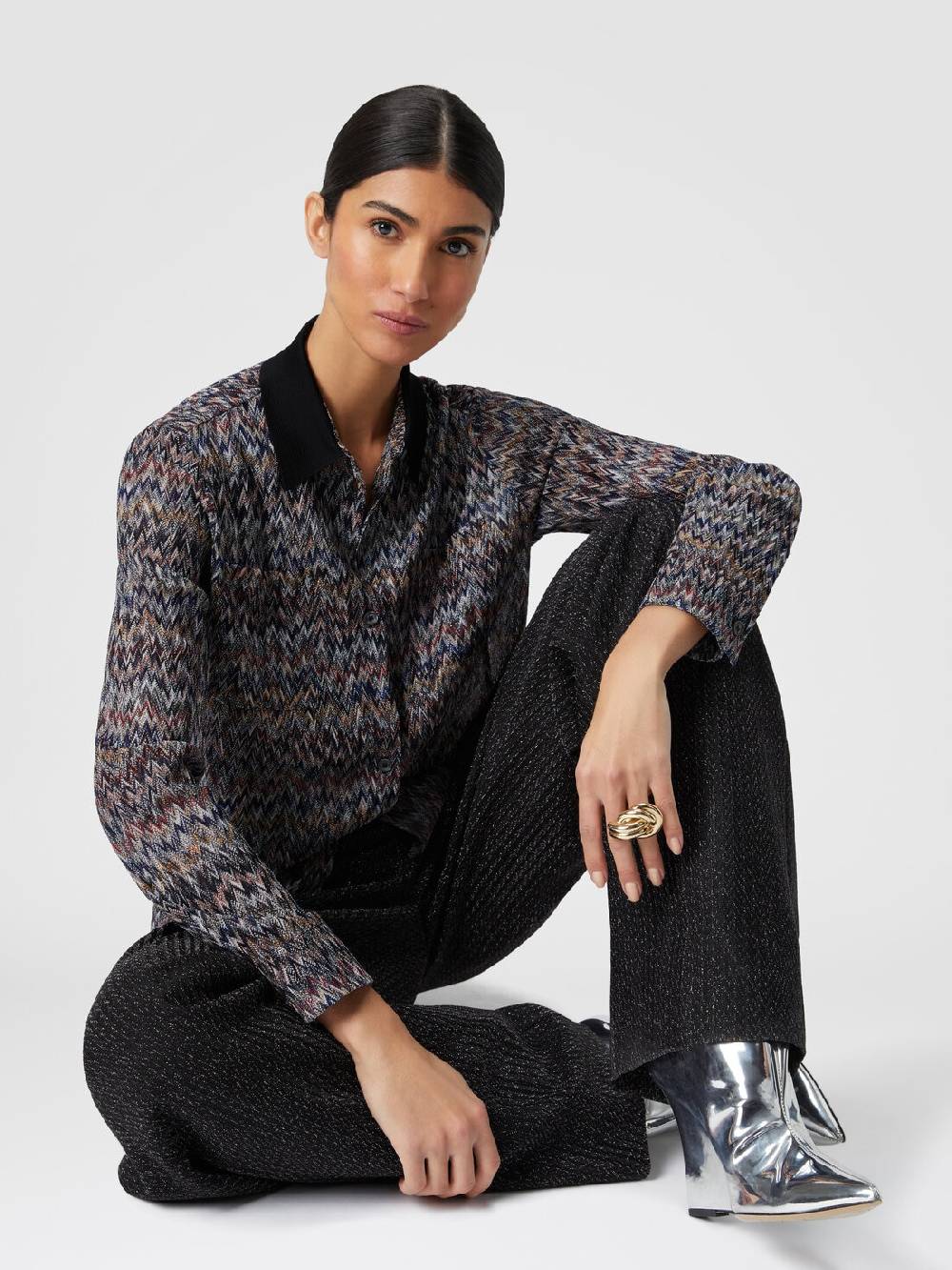 Missoni Camicia in misto viscosa lamé Ultimi due giorni