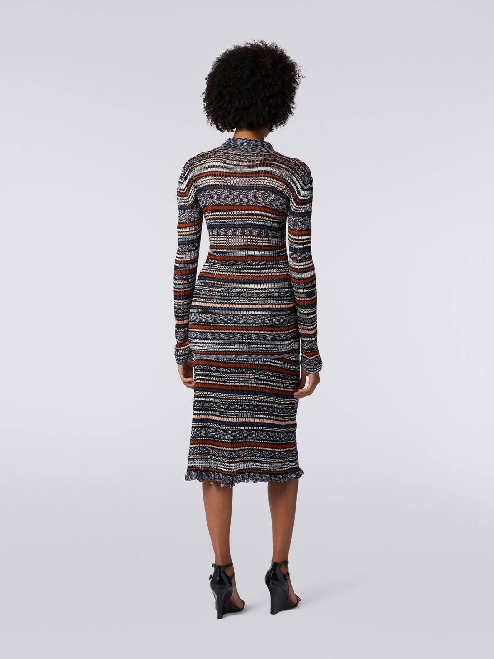 Missoni Camicia in maglia di viscosa a costine fiammata Sconto