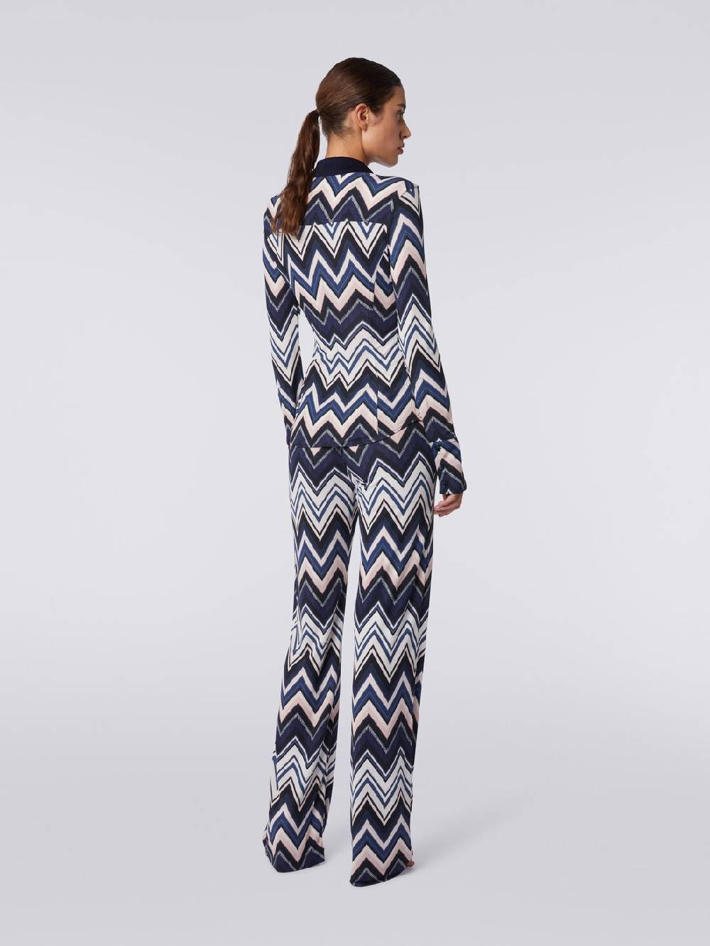 Missoni Camicia in viscosa con stampa zig zag Promozione temporanea