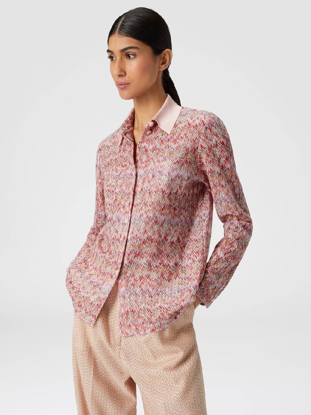 Missoni Camicia in misto viscosa lamé Economico