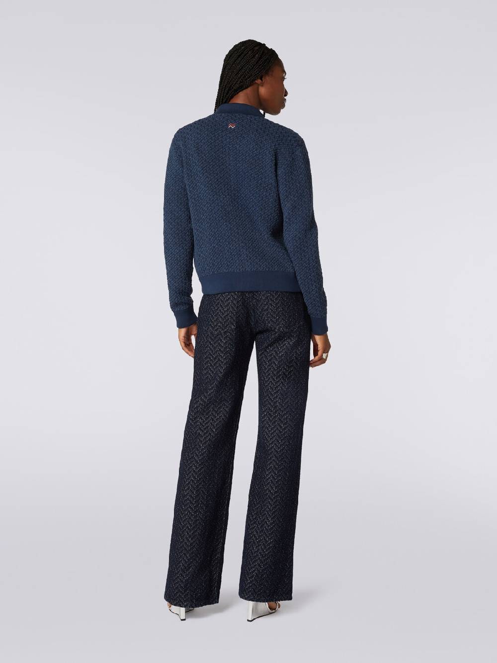 Missoni Bomber in cotone e nylon con zip In Vendita