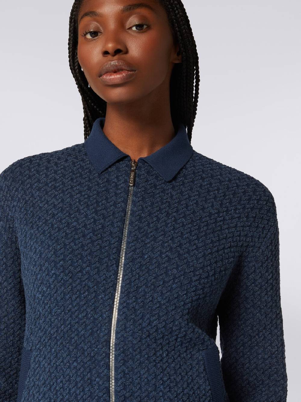 Missoni Bomber in cotone e nylon con zip In Vendita