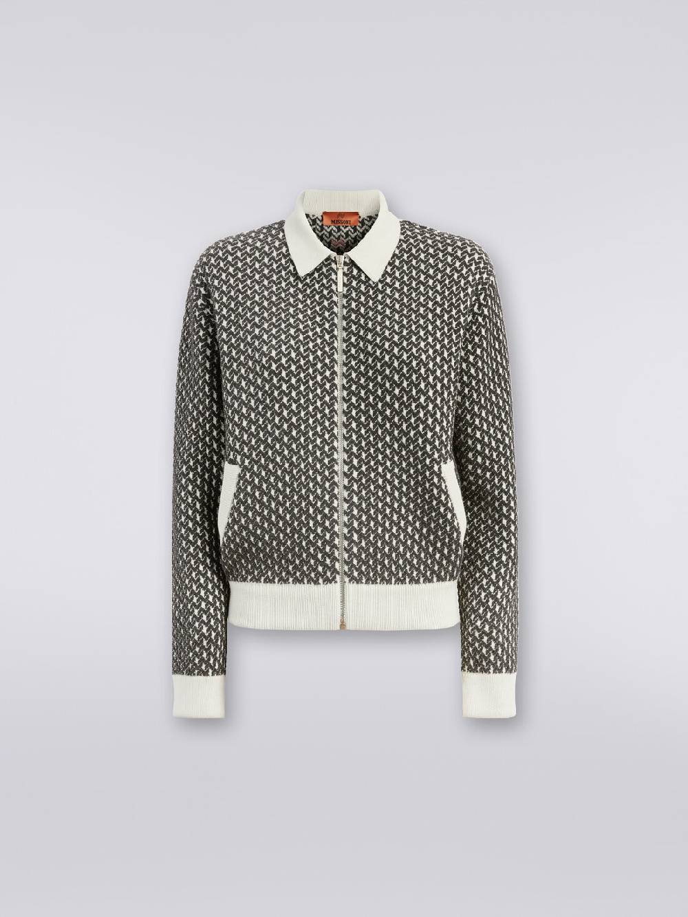 Missoni Bomber in cotone e nylon con zip Saldi
