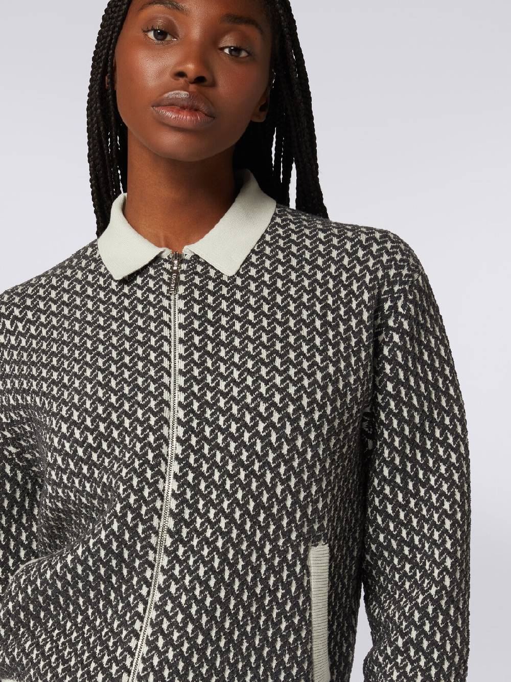 Missoni Bomber in cotone e nylon con zip Saldi