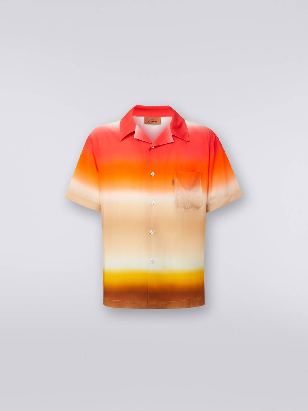 Missoni Camicia a maniche corte in viscosa dégradé Vendita Calda