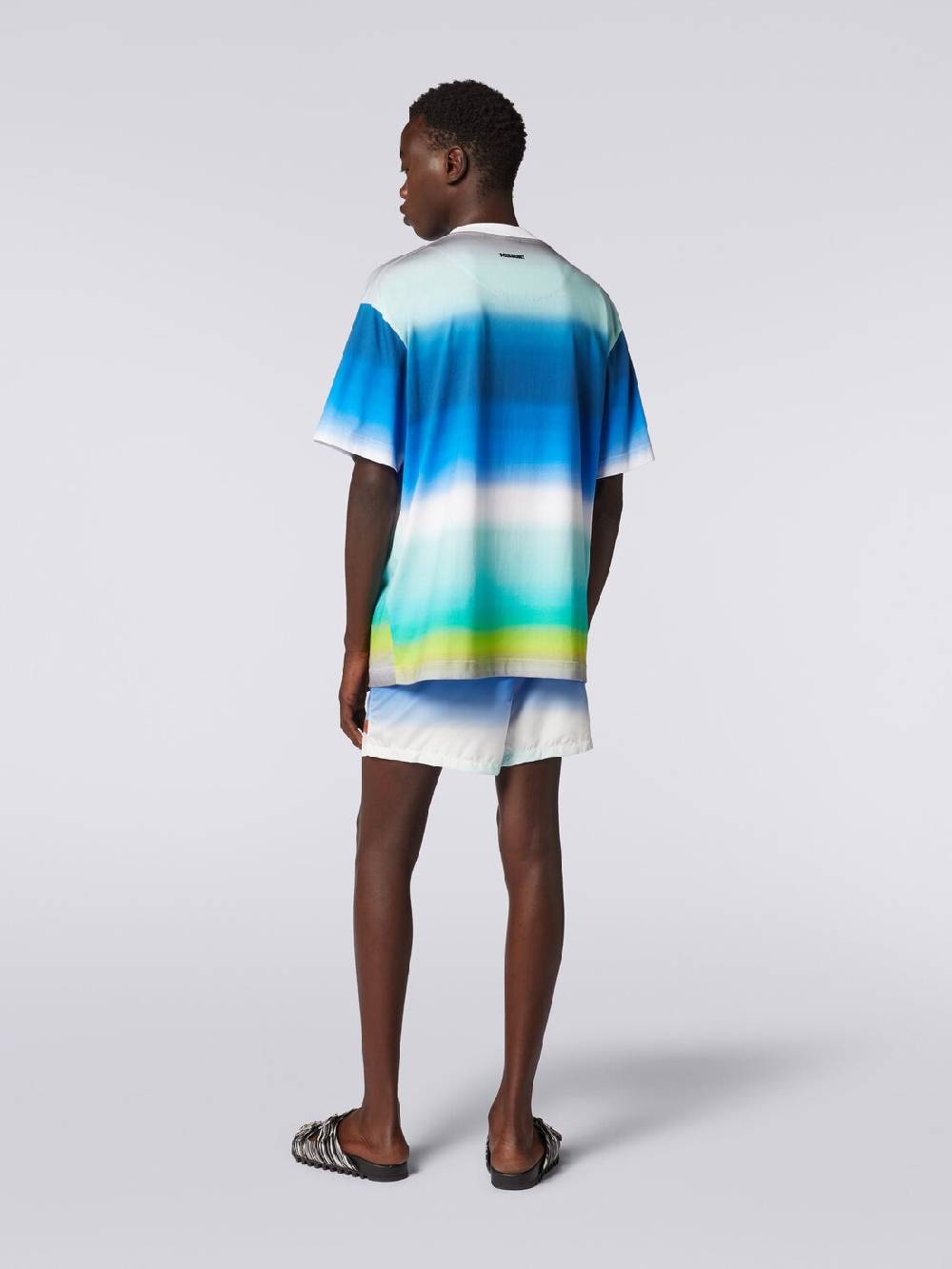 Missoni T-shirt oversize in cotone con stampa dégradé Saldi Di Fabbrica