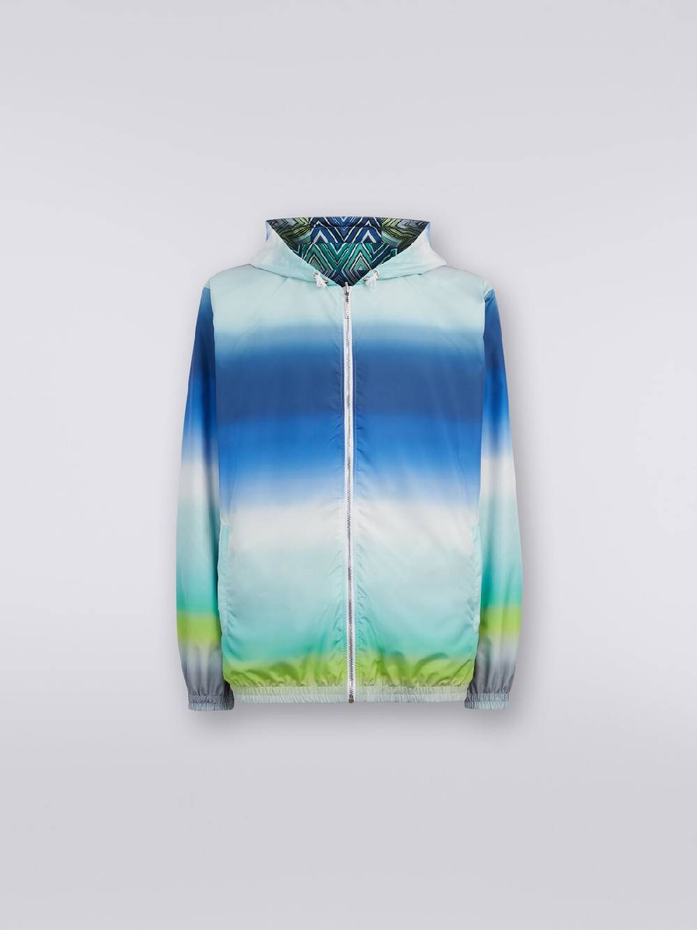 Missoni Giacca a vento reversibile in tessuto zig zag dégradé Vendite Flash