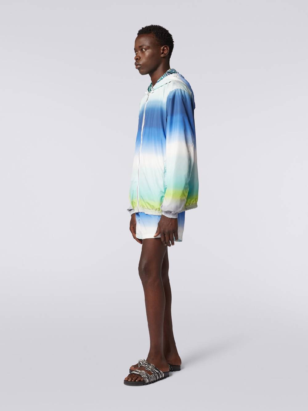 Missoni Giacca a vento reversibile in tessuto zig zag dégradé Vendite Flash