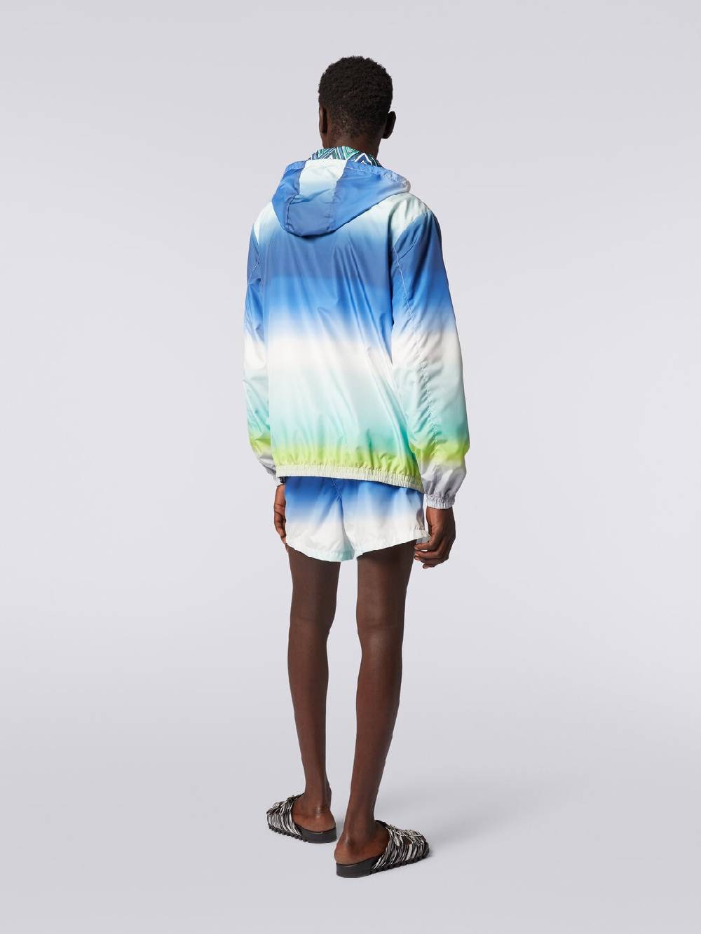 Missoni Giacca a vento reversibile in tessuto zig zag dégradé Vendite Flash