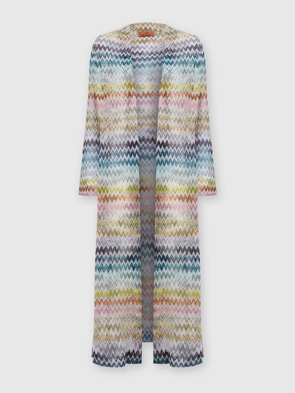 Missoni Cardigan lungo in misto viscosa zig zag lamé Negozio