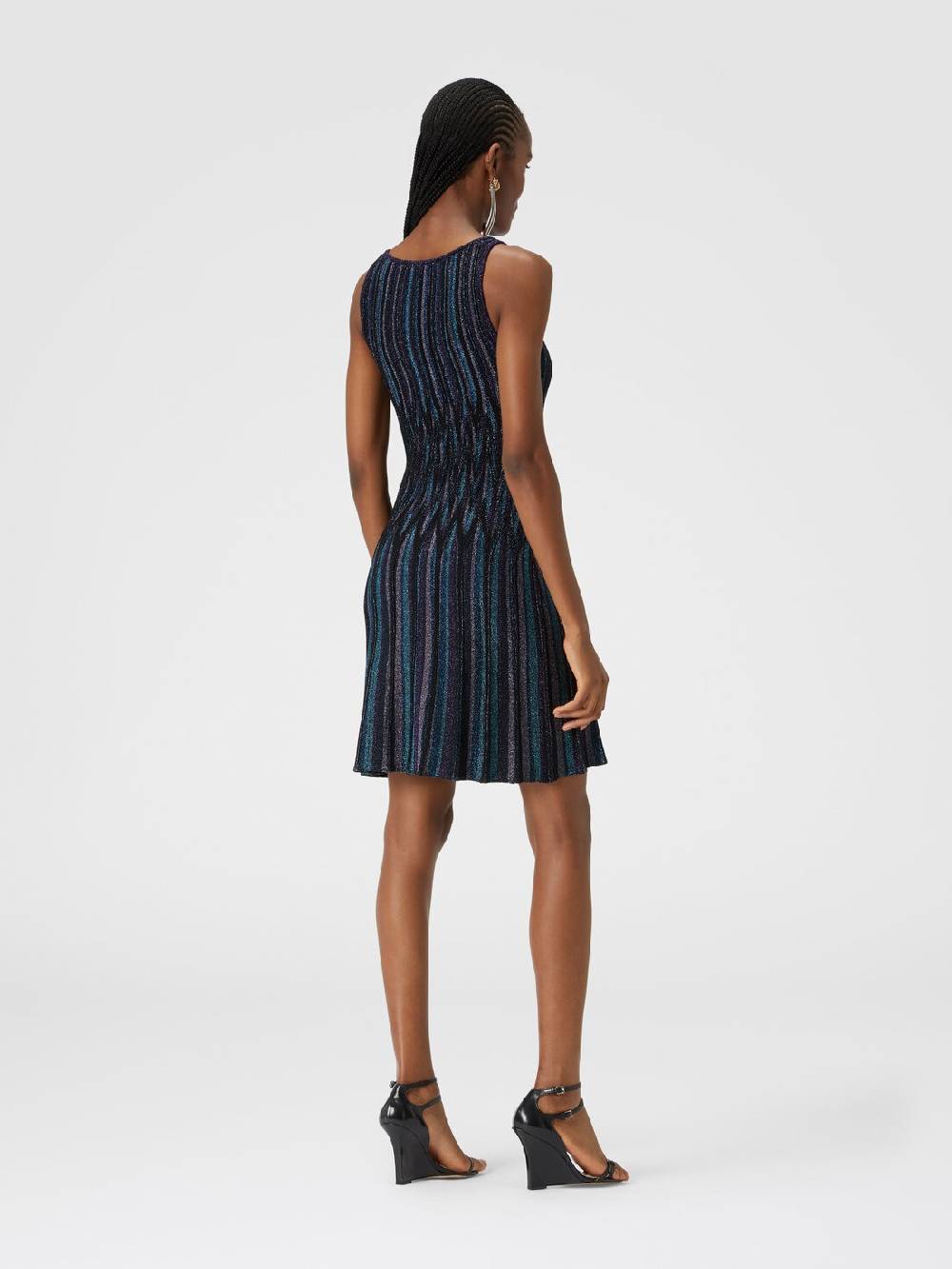 Missoni Mini-abito motivo diamante lamé con scollatura a cuore In Saldo