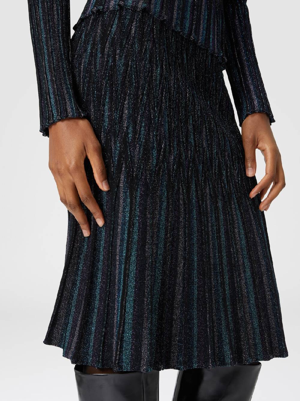 Missoni Gonna midi svasata motivo diamante lamé Nuova