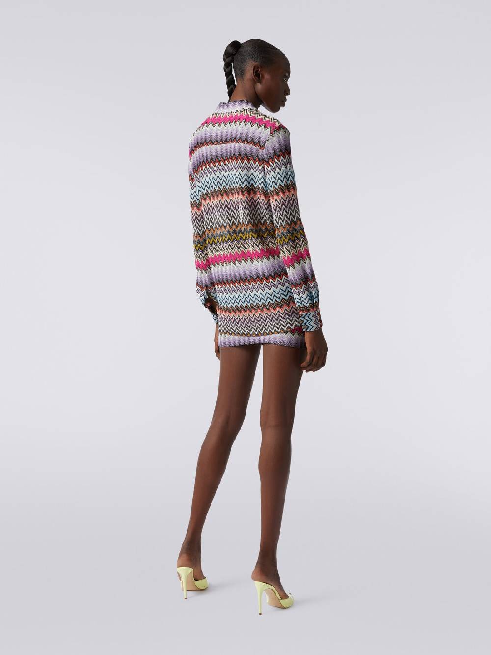 Missoni Camicia in maglia di viscosa chevron con lurex Moda