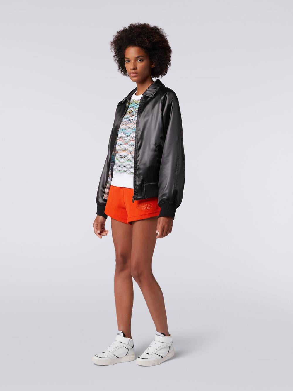 Missoni Bomber reversibile in raso e in maglia con lurex 2025