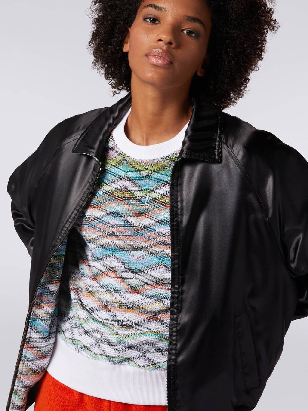 Missoni Bomber reversibile in raso e in maglia con lurex 2025