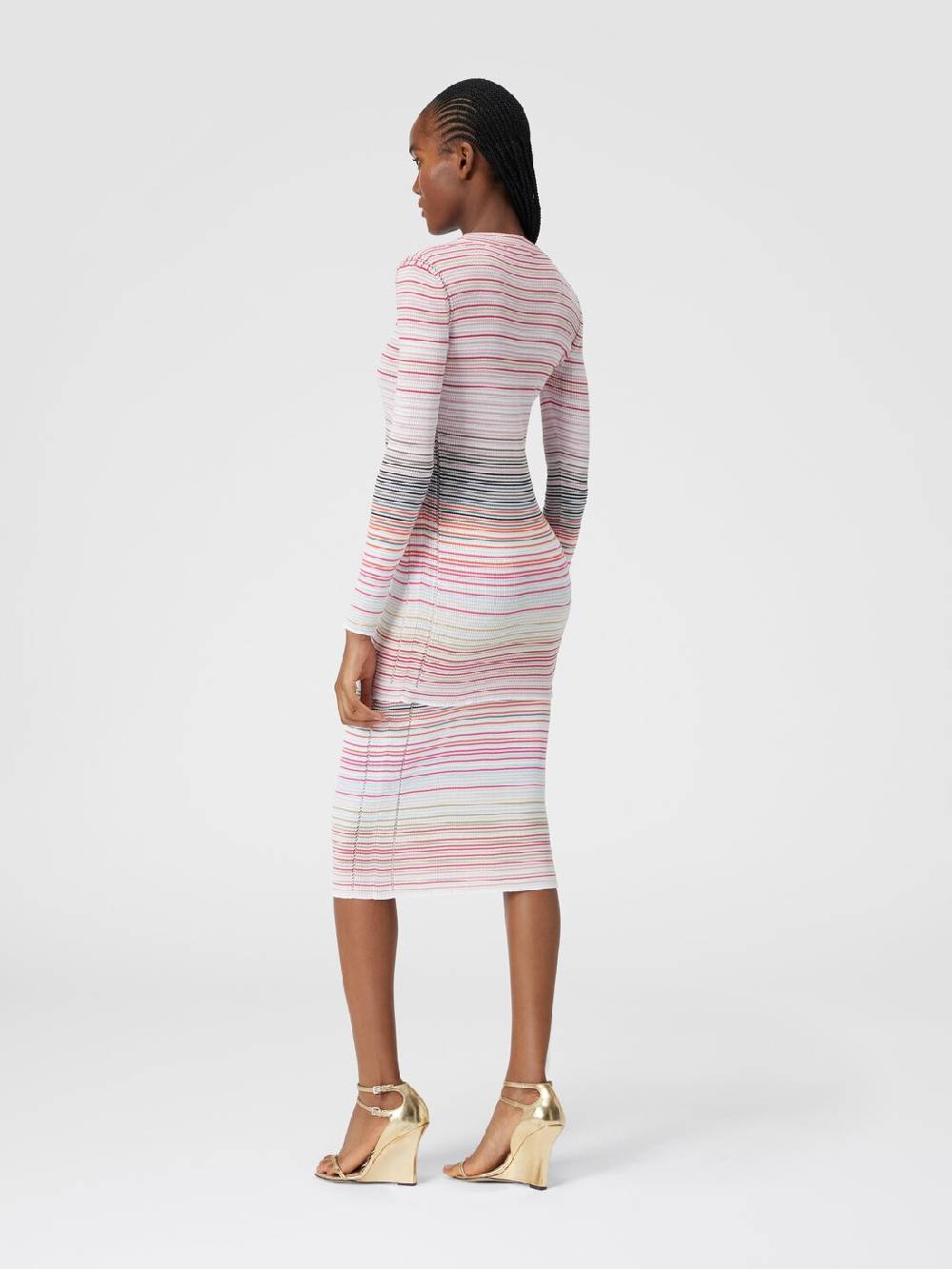 Missoni Cardigan in cotone e viscosa a righe Vendita