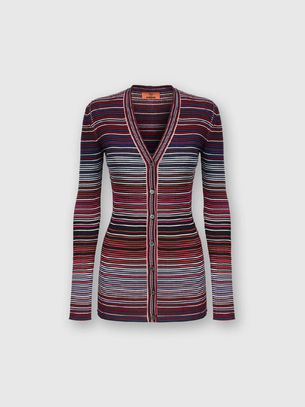 Missoni Cardigan in cotone e viscosa a righe Promozione