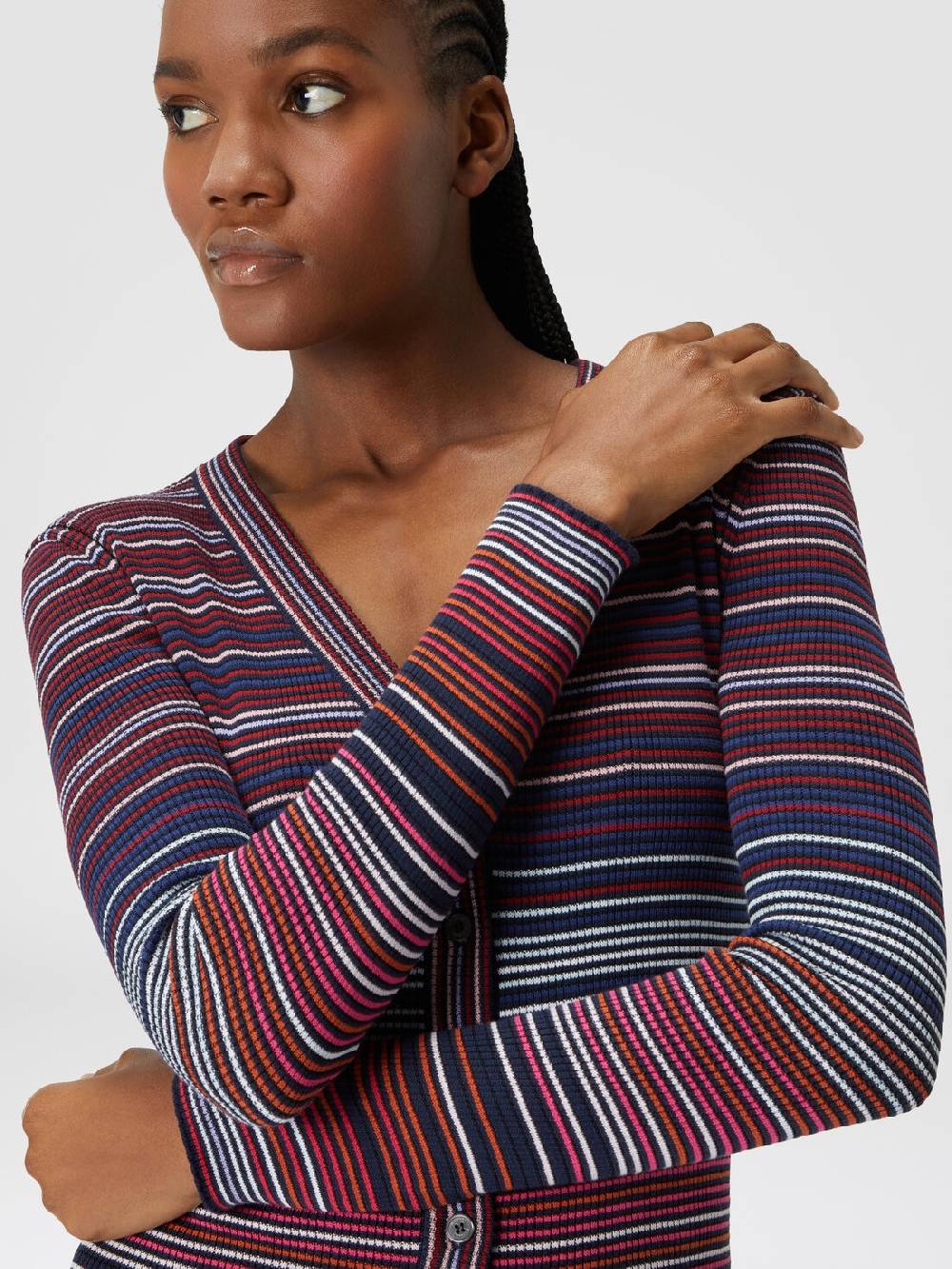 Missoni Cardigan in cotone e viscosa a righe Promozione