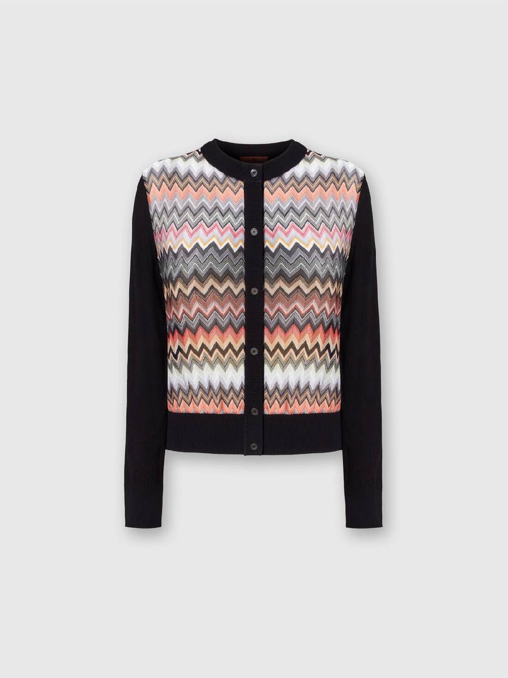 Missoni Cardigan corto in viscosa chevron Pezzi Unici