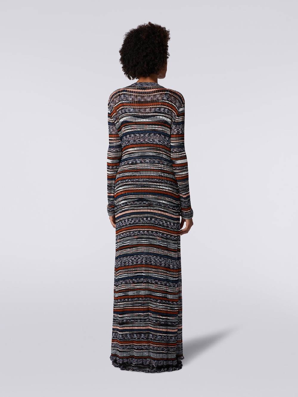 Missoni Cardigan lungo a costine in viscosa fiammata Soddisfazione Garantita