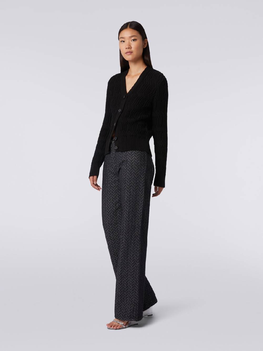 Missoni Cardigan in cotone con nervature verticali a rilievo Acquista Ora