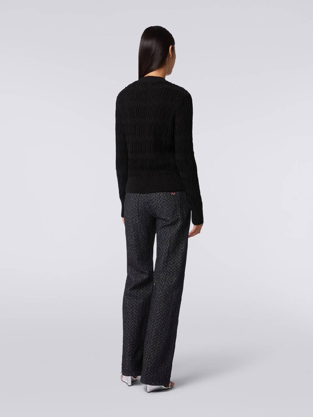Missoni Cardigan in cotone con nervature verticali a rilievo Acquista Ora