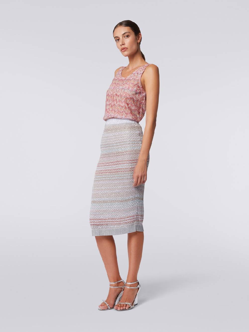 Missoni Gonna midi in misto viscosa con paillettes Consegna Veloce