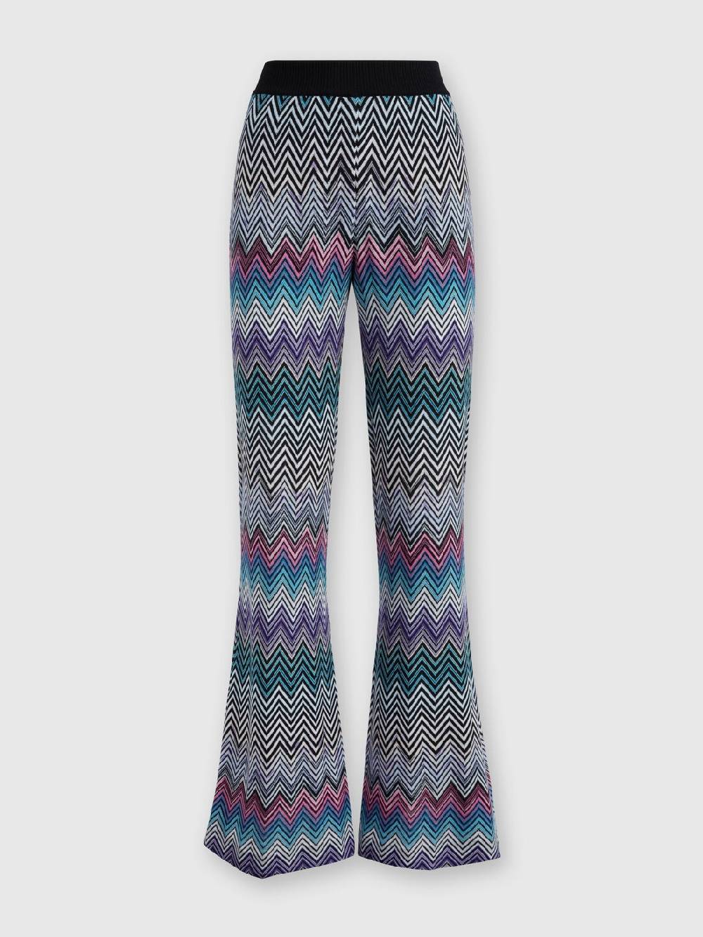 Missoni Pantaloni flare in lana zig zag Shopping Online